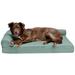 FurHaven Paw-Quilted L-Chaise Bolster w/ Orthopedic Metal | 8 H x 32 W x 40 D in | Wayfair 64581814