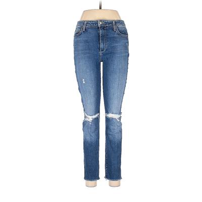 Joe's Jeans Jeans - Mid/Reg Rise Skinny Leg Denim: Blue Bottoms - Women's Size 29 - Sandwash