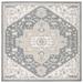 White 84 x 84 x 0.31 in Indoor Area Rug - Lauren Ralph Lauren Percy Hand Tufted, 80% Wool, 20% Cotton, Grey/Ivory Area Rug Wool | Wayfair