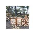 Tikamoon Capri Outdoor Set Wood in Brown/White | 51 W in | Wayfair TKALOT-DIN0034-CHA0014-4