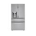 LG 36" Counter Depth French Door Refrigerator 23 cu. ft. Smart Refrigerator, Stainless Steel in Gray | 69.125 H x 35.75 W x 28.875 D in | Wayfair