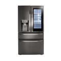 LG 36" Counter Depth French Door Refrigerator 23 cu. ft. Smart Refrigerator in Black | 69.125 H x 35.75 W x 28.875 D in | Wayfair LRMVC2306D