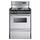 Summit TEM630BKWY 24&quot; Freestanding Electric Range with Electronic Ignition Clock with Timer Stainless Steel Cooking Appliances Ranges Electric Ranges