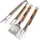 YouTheFan Kansas City Chiefs Classic 3-Piece BBQ Set Brown - Pro Licensed Novelty at Academy Sports