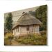 August Grove® Old Rural Village Lanscape V - Traditional Wood Wall Art - Natural Pine Wood in Brown | 8 H x 12 W x 1 D in | Wayfair