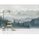 Beibehang-Papier peint moderne personnalisé géométrique pic de montagne forêt fond TV papier