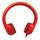 HamiltonBuhl Flex-Phones(TM) Indestructible Foam Headphones, Red