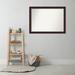 Red Barrel Studio® Signore Bronze Wood 28.25 x 22.25 in. Bathroom Vanity Non-Beveled Wall Mirror Wood in Brown | 31.25 H x 42.25 W in | Wayfair