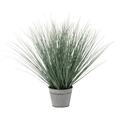 Herbes en pot métal plastique bleu/vert H66cm