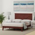 Three Posts™ Marksbury Solid Wood Platform Bed In King - Classic Cherry Wood in Brown | 43.9 H x 57.07 W x 80.4 D in | Wayfair