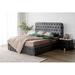 Rosdorf Park Queen Tufted Storage Platform Bed Wood & /Upholstered/Velvet in Brown | 52 H x 71 W x 89 D in | Wayfair