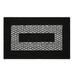 Black/White 32 x 20 x 0.2 in Area Rug - Ebern Designs Performance Black Machine Washable Rug Metal | 32 H x 20 W x 0.2 D in | Wayfair