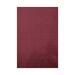 Furnish my Place Modern Plush Solid Color Rug - Cranberry 3 x 6 Pet and Kids Friendly Rug. Made in USA Rectangle Area Rugs Great for Kids Pets Event Wedding