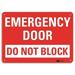 Lyle Emergency Sign 10 in x 14 in Aluminum U7-1069-RA_14X10