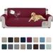 Sanmadrola 100% Waterproof Sofa Cover Non Slip Couch Cover Machine Washable Slipcover Leakproof Furniture Protector for Dogs Kids Pets Wine Red Sofa