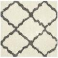 SAFAVIEH Milan Harlow Solid Plush Shag Area Rug Dark Beige 11 x 11 Round