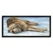 Stupell Industries Coyote Wolf Resting Snowy Landscape Woodland Wildlife Painting Black Framed Art Print Wall Art Design by David Stribbling