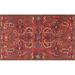 Ahgly Company Machine Washable Indoor Rectangle Traditional Rust Pink Area Rugs 4 x 6