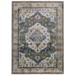 Ergode Success Anisah Distressed Floral Persian Medallion 4x6 Area Rug - Gray Ivory Yellow Orange