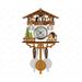 TUTUnaumb 2022 Winter Cuckoo Cuckoo Wall Clock Chime Alarm Clock Retro Clock Wooden Living Room Clock-Multicolor