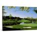 Golf Course Wall Art Canvas Print Green Landscape Poster Painting Picture for Golf Club Men s Office Decoration Great Gift for Golfer With Inner Frame