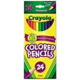 Crayola Products - Crayola - Pencils Long Cannon Woodcase Color 3.3mm 24 Assorted Colors / Set - Sold as 1 Set - Presharpened Points. - Bright colors and smooth Laydown. - Made from reforested wood.