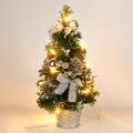 Mini Christmas Trees Colorful LED Fiber Optic Nightlights Decoration Light Lamp