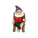 Yoone Artistic Gnome Statue Anti-fade Resin Weather-resistant Rocking Chair Gnome Figurine Garden Supplies