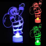 Tarmeek 3D Christmas Neon Lights Ornaments LED Xmas Tree éˆ¥å©¼nowman Santa Claus Acrylic Night Lights for Home Christmas Decorations Indoor Christms Gifts for Kids