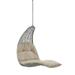 Ergode Landscape Outdoor Patio Hanging Chaise Lounge Outdoor Patio Swing Chair - Light Gray Beige