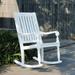 Bonn Solid Wood Oversized Outdoor Rocking Chair White