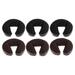 6 Pieces Foam Massage Table Face Cradle Pad with -Soft PU Leather Cover - Head Rest Cushion Pillow Positions Head and Neck