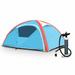 3 Person Inflatable Family Tent Camping Waterproof Wind Resistant w/ Bag Pump