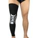 Full Leg Compression Sleeves for Women Men Extra Long Leg Knee Sleeve for Basketball Football Running Workout Sports - Black and Sliver XL