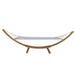 ikayaa 1-Person Hammock with Stand Set for Outside & Inside Indoor Outdoor Standaloneï¼Œplywood+canvas