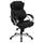 Flash Furniture Black Contemporary Adjustable Height Swivel Faux Leather Executive Chair | 812581017694