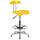 Flash Furniture Yellow Contemporary Adjustable Height Swivel Plastic Drafting Chair | 812581012163