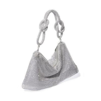 Boston Proper - Silver - Crystal Mesh Handbag - One Size