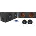 (2) Rockville K5 W10K5S2 10 1200 Watt Car Subwoofers+Sealed Sub Box Enclosure