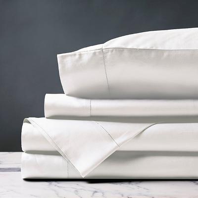 Deluca Sateen Sheet Set - White, Queen - Frontgate