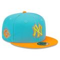 Men's New Era Blue/Orange York Yankees Vice Highlighter 59FIFTY Fitted Hat
