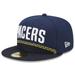 Men's New Era Navy Indiana Pacers 2022/23 City Edition Official 59FIFTY Fitted Hat