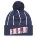 Men's New Era Gray Houston Rockets 2022/23 City Edition Official Cuffed Pom Knit Hat