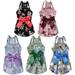 5 Pieces Puppy Dog Princess Dress Dog Bowknot Dress Cute Rosette Sundress Apparel Summer Puppy Floral Vest Dress Dog for Small Pet Dog Cat Outfits