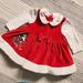 Disney Dresses | Minne Mouse Baby Girl Christmas Dress | Color: Red | Size: 6-9mb