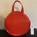 Anthropologie Bags | Anthropologie Red Crocodile Circular Purse | Color: Orange/Red | Size: Os