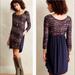 Anthropologie Dresses | Anthropologie Maeve Textured Sweater Dress. Nwt New | Color: Blue/Red | Size: S