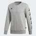 Adidas Shirts | Adidas Tango Long Sleeve Light Gray Crew Neck Sweatshirt | Color: Black/Gray | Size: Xxl