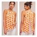 Anthropologie Tops | Anthropologie Porridge Clothing Orange Flowers And Pink Polka Dot Swing Tank | Color: Orange/Pink | Size: M