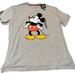 Disney Shirts | Disney Mickey Mouse Mens Xxl Gray T-Shirt Flocked Classic | Color: Gray | Size: Xxl